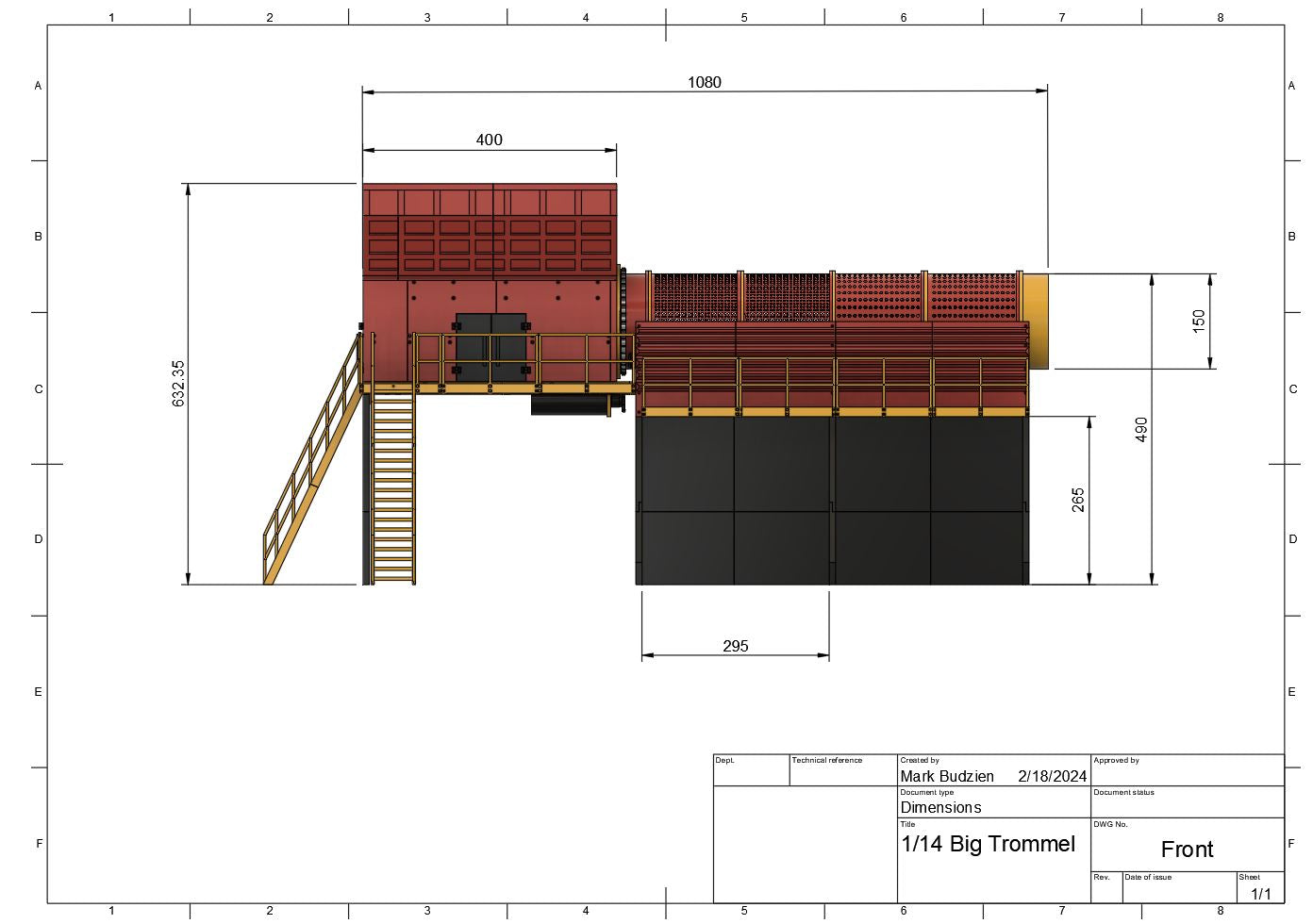 1/14 BIG STATIONARY TROMMEL/SCREENER UNIT Build Kit