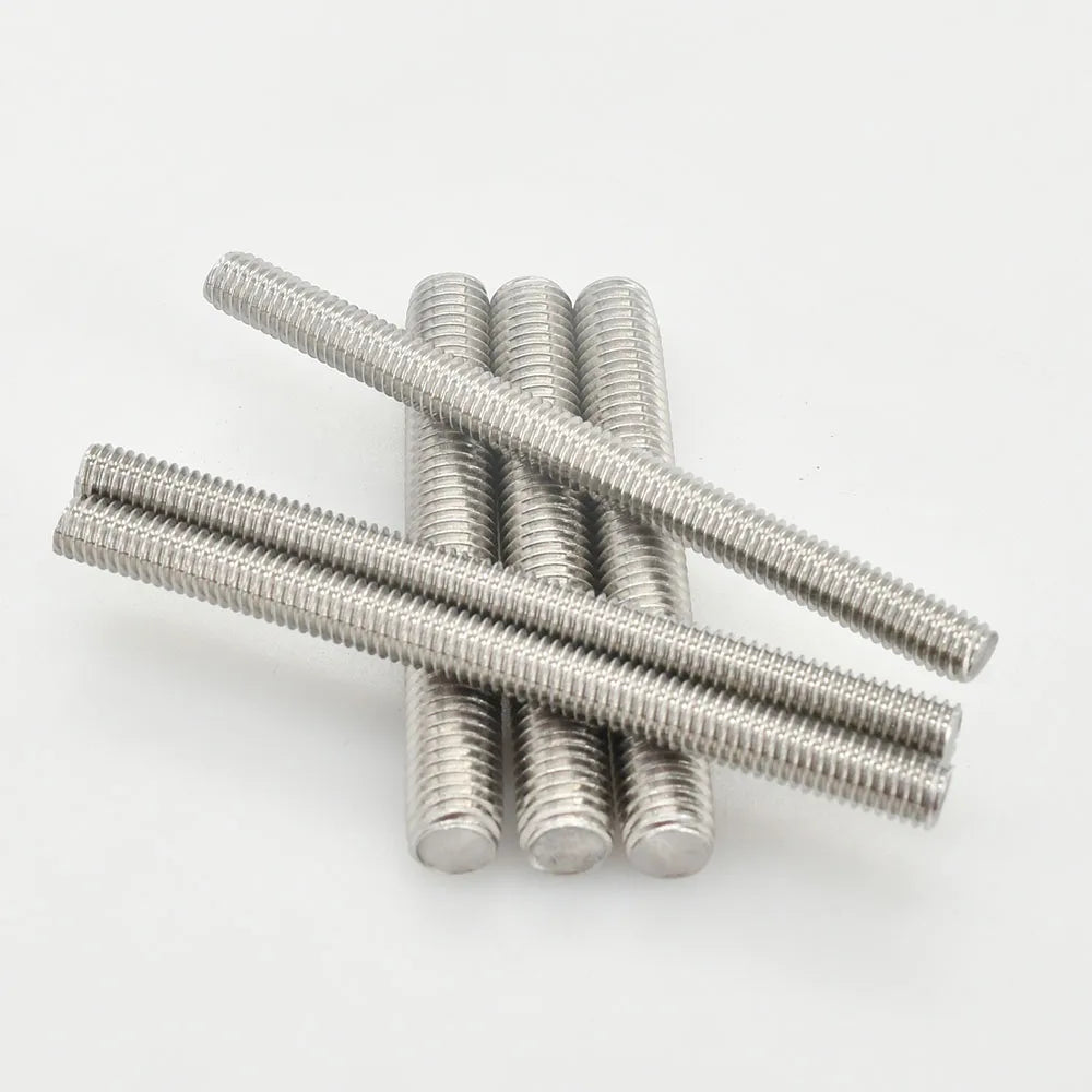 M3 M4 M5 M6 Full Threaded Rod Fully Metric Thread Rods Screws 304 Stainless Steel Bolt Stud Length 20mm 60mm 150mm 200mm 500mm