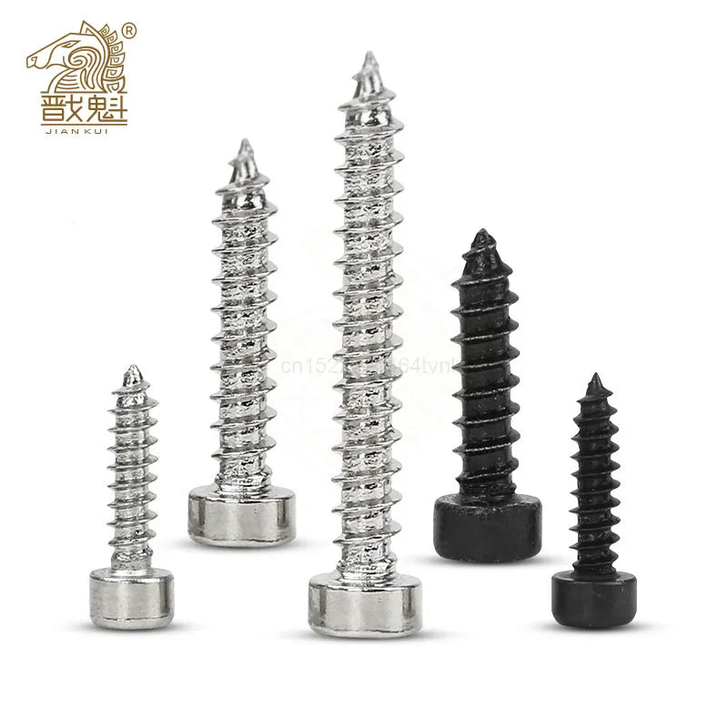 M2 M2.6 M3 M3.5 M4 M5 M6 Hex Hexagon Socket Cap Head Self Tapping Screw 8.8 Grade Black/Nickel Zinc Allen Head Screw for Speaker