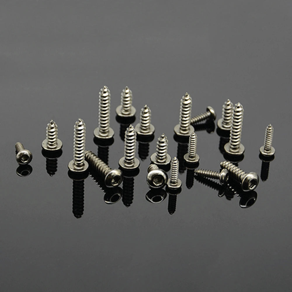 M2 M2.5 M3 x 6 8 10 12mm Black Nickel Plated Carbon Steel Button Head Hex Allen Scoket Self-Tapping Screws Grade 8.8