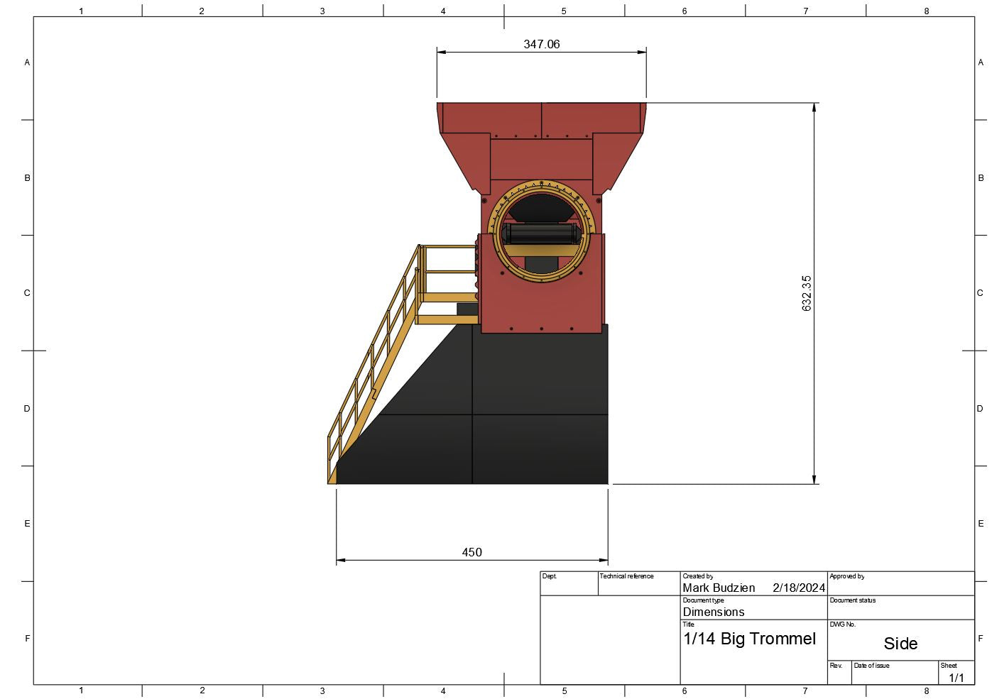 1/14 BIG STATIONARY TROMMEL/SCREENER UNIT Build Kit