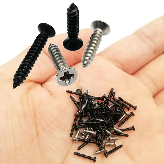 100X M1 M1.2 M1.4 M2 M2.6 M3 M4 Small Micro Stainless Steel Carbon Steel Cross Phillips Flat Countersunk Head Self Tapping Screw