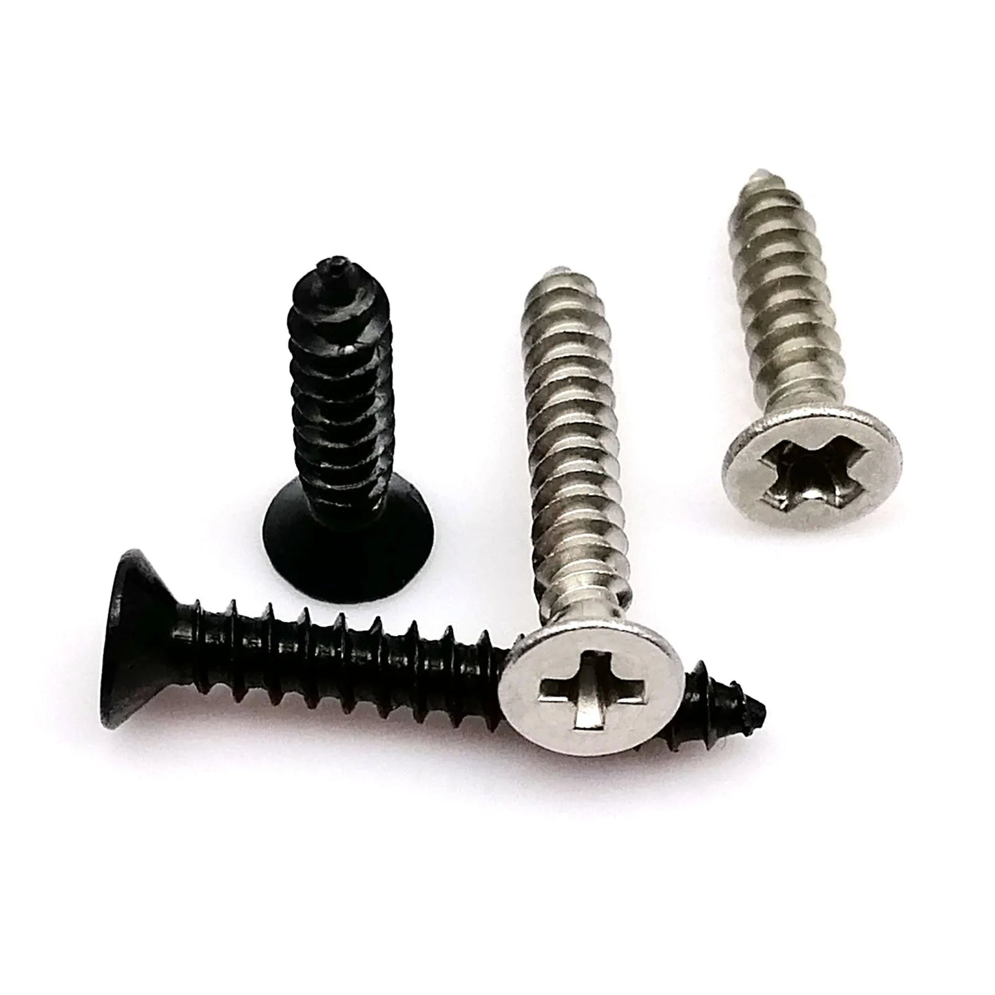 100X M1 M1.2 M1.4 M2 M2.6 M3 M4 Small Micro Stainless Steel Carbon Steel Cross Phillips Flat Countersunk Head Self Tapping Screw