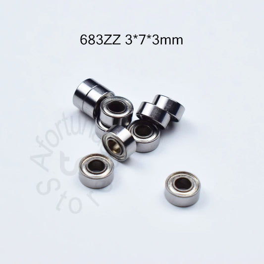 683 683ZZ 3*7*3mm 10pieces bearing free shipping ABEC-5 bearings Metal Sealed Mini Bearing 683 683Z 683ZZ chrome steel bearing