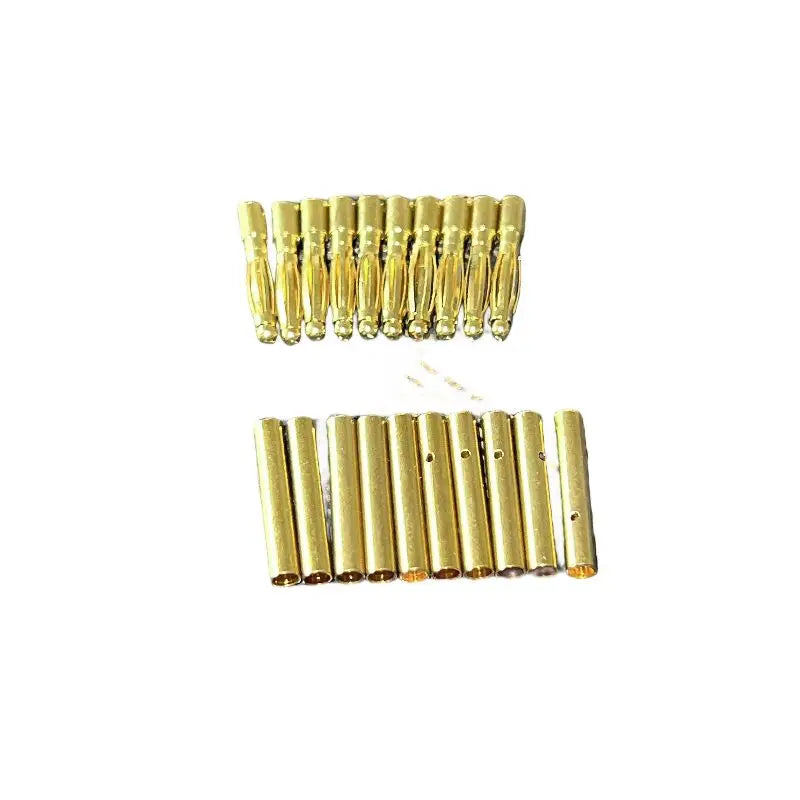 5/10Pairs Gold Plated 2/3/4/5/5.5/6.0/6.5/8.0mm Banana Plug Bullet Low Profile Male Female Connector for RC