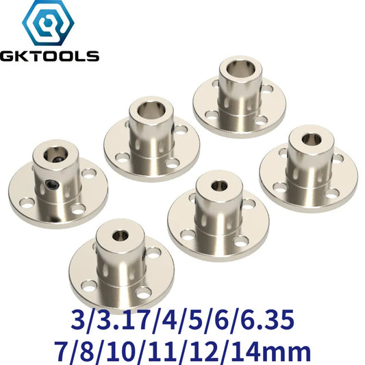 3/3.17/4/5/6/6.35/7/8/10/11/12/14mm Rigid Flange Coupling Motor Guide Shaft Coupler Connector