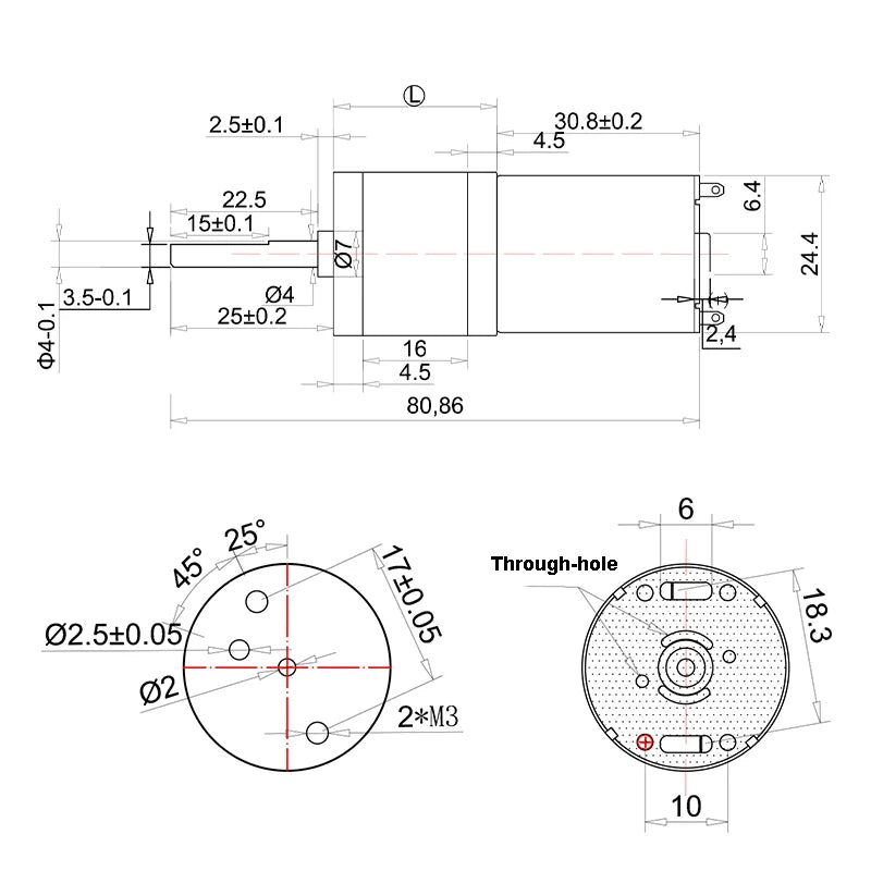 High Torque DC  6v 12v 24v Gear Electric Motor CW/CCW Adjusted Speed Small Motor