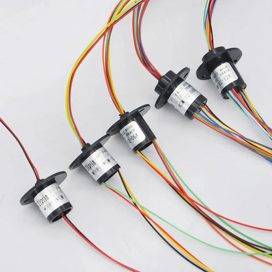 2/4//6/8/12/18 Channel Micro Rotate Slip Ring 2A Diameter 12.5mm For RC Excavator