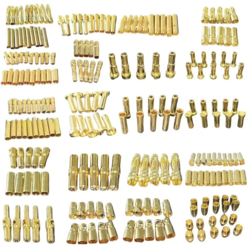 5/10Pairs Gold Plated 2/3/4/5/5.5/6.0/6.5/8.0mm Banana Plug Bullet Low Profile Male Female Connector for RC